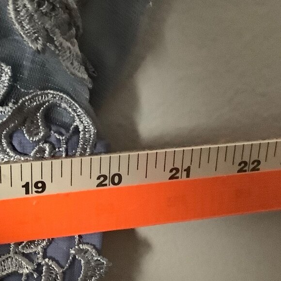 Elegant Gown Gallery Women 16 Wedding Dress Lace Bodice Chiffon Skirt  Blue NEW - Picture 6 of 10